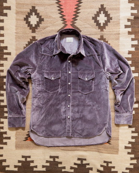 Velvet Pearlsnap Shirt - Amethyst