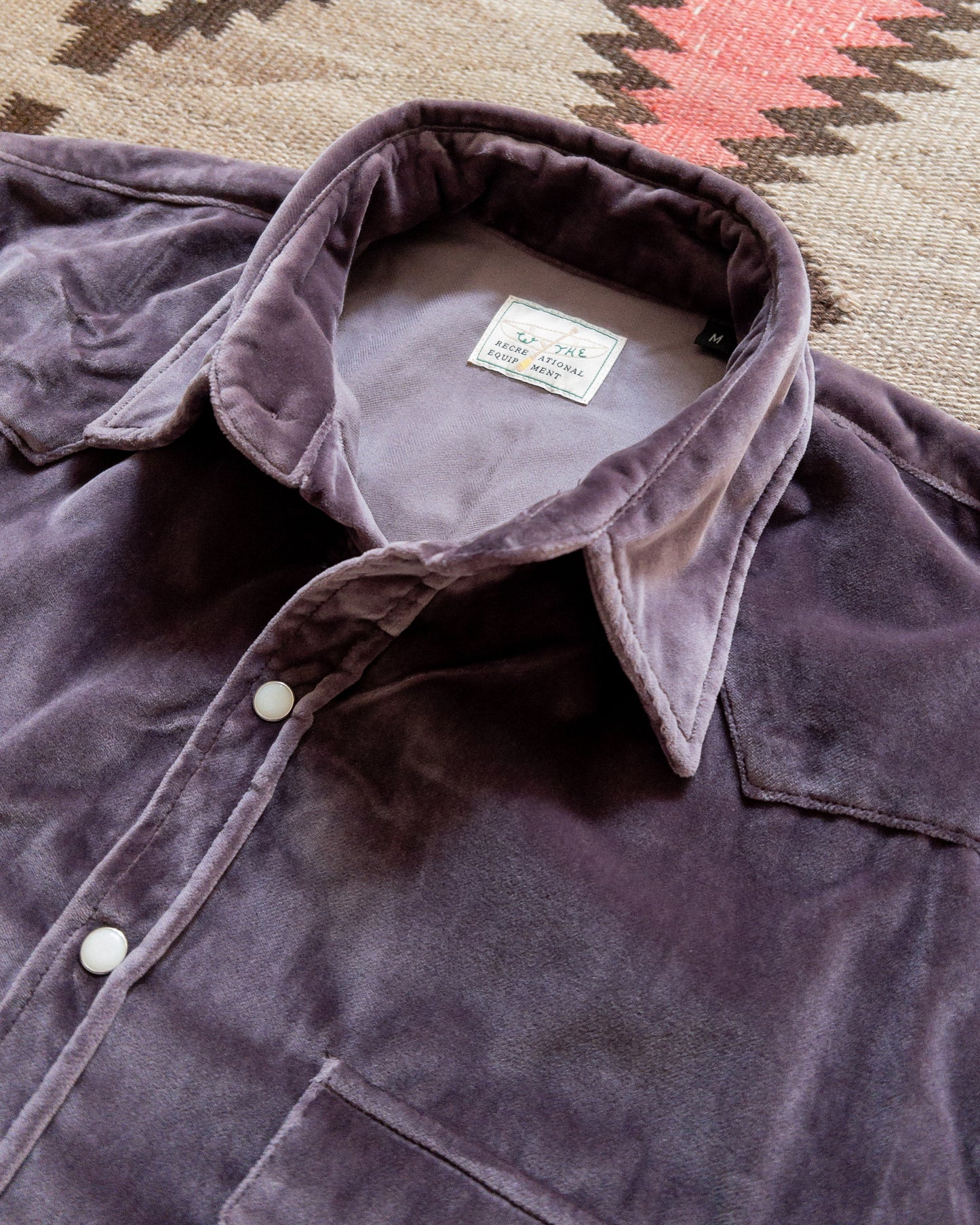 Velvet Pearlsnap Shirt - Amethyst