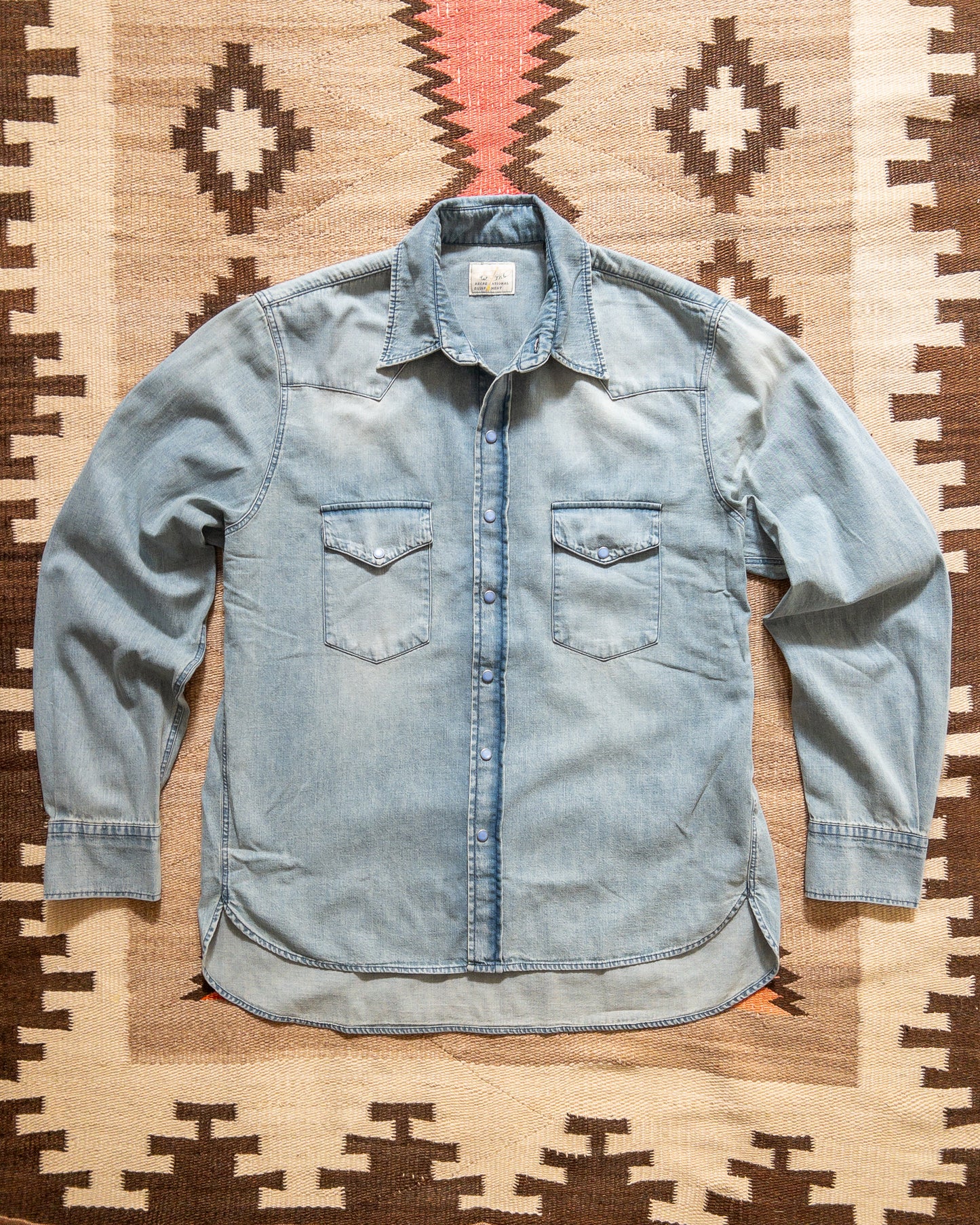 Denim Pearlsnap Shirt - Washed Indigo