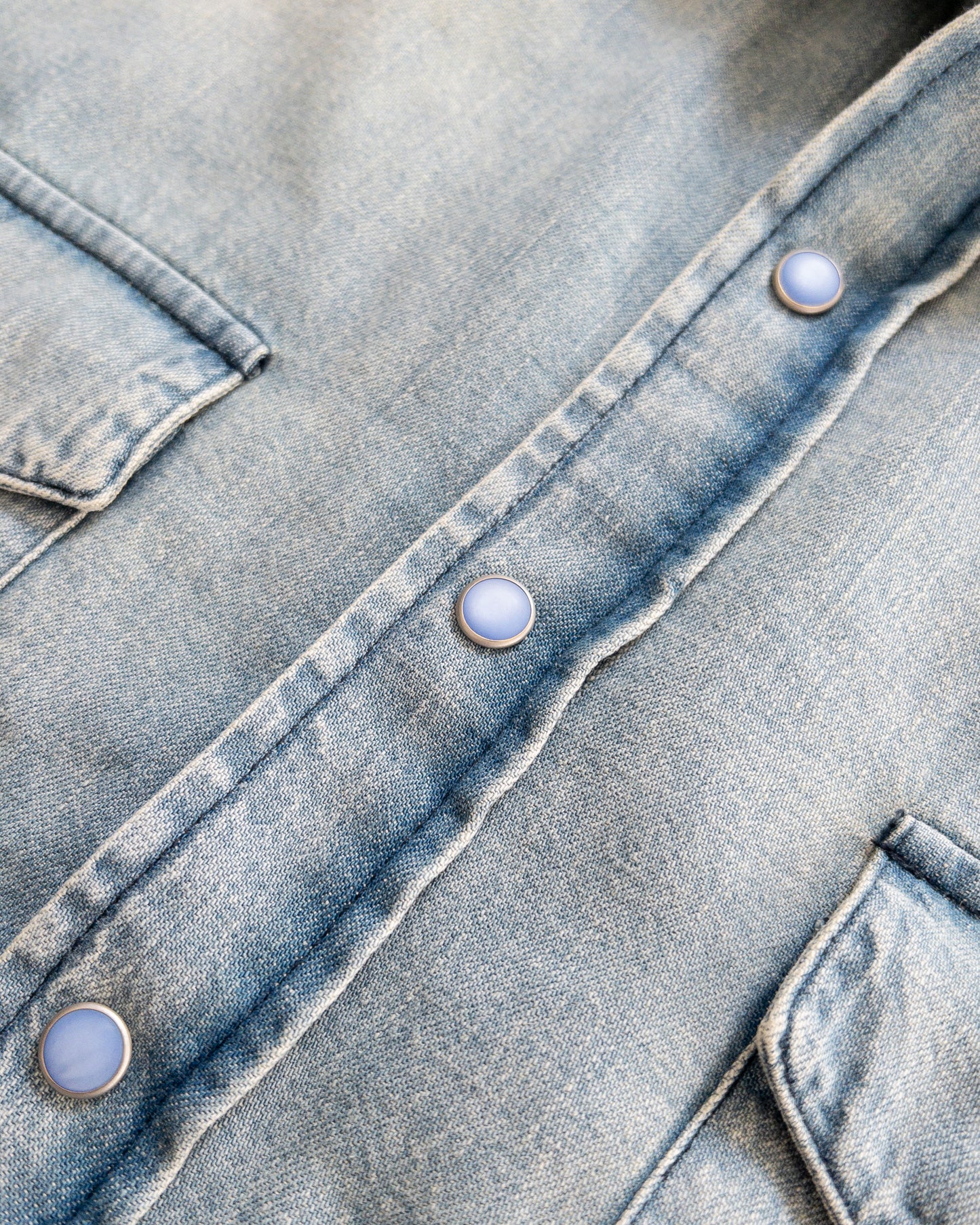 Denim Pearlsnap Shirt - Washed Indigo