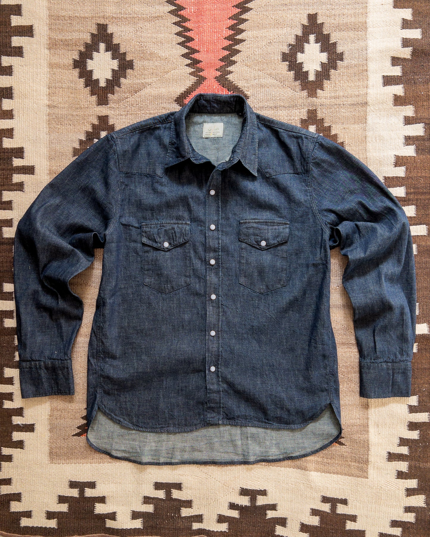 Denim Pearlsnap Shirt - Rinsed Indigo