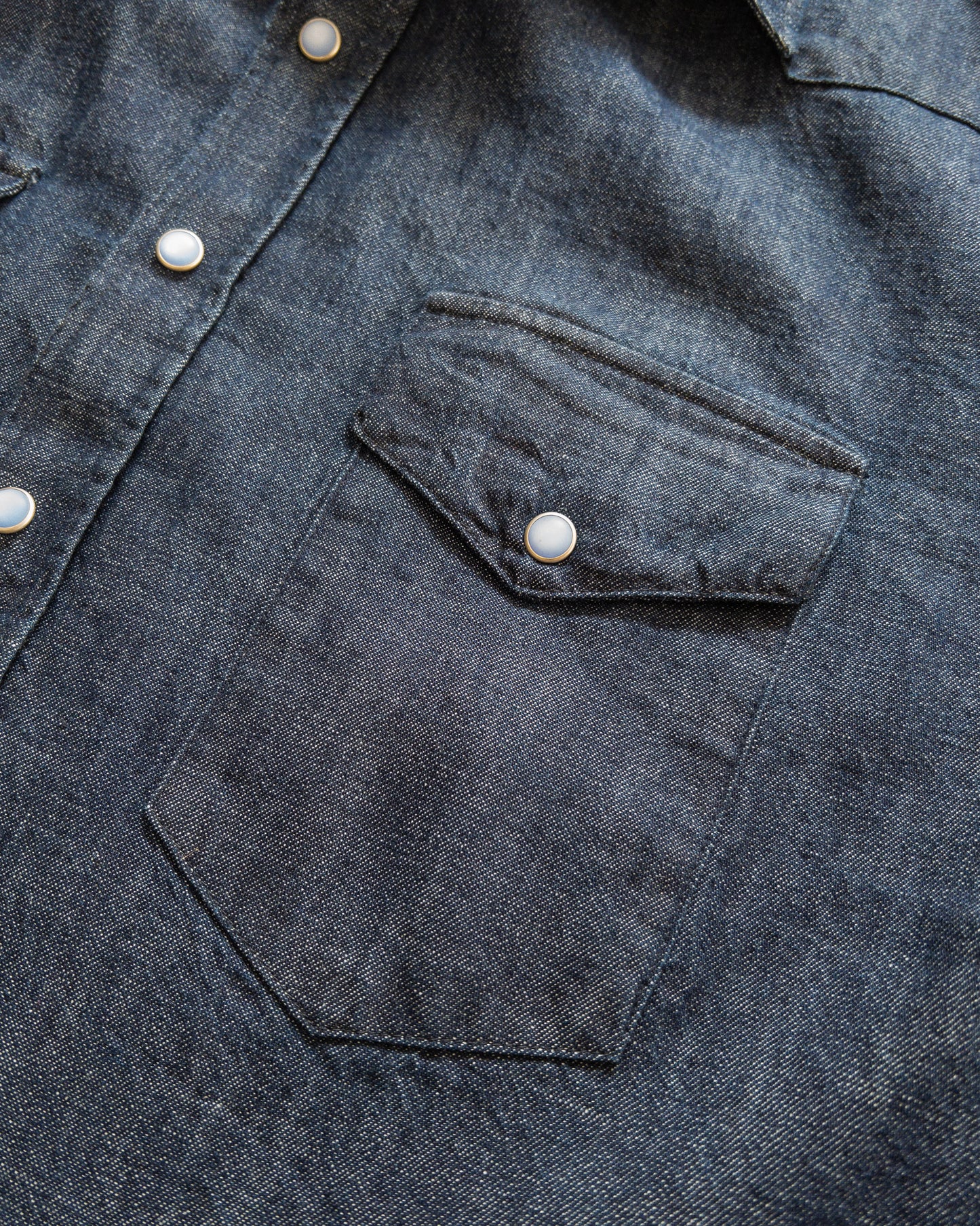 Denim Pearlsnap Shirt - Rinsed Indigo