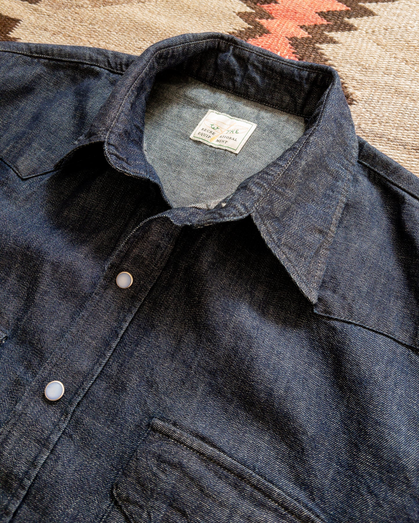 Denim Pearlsnap Shirt - Rinsed Indigo