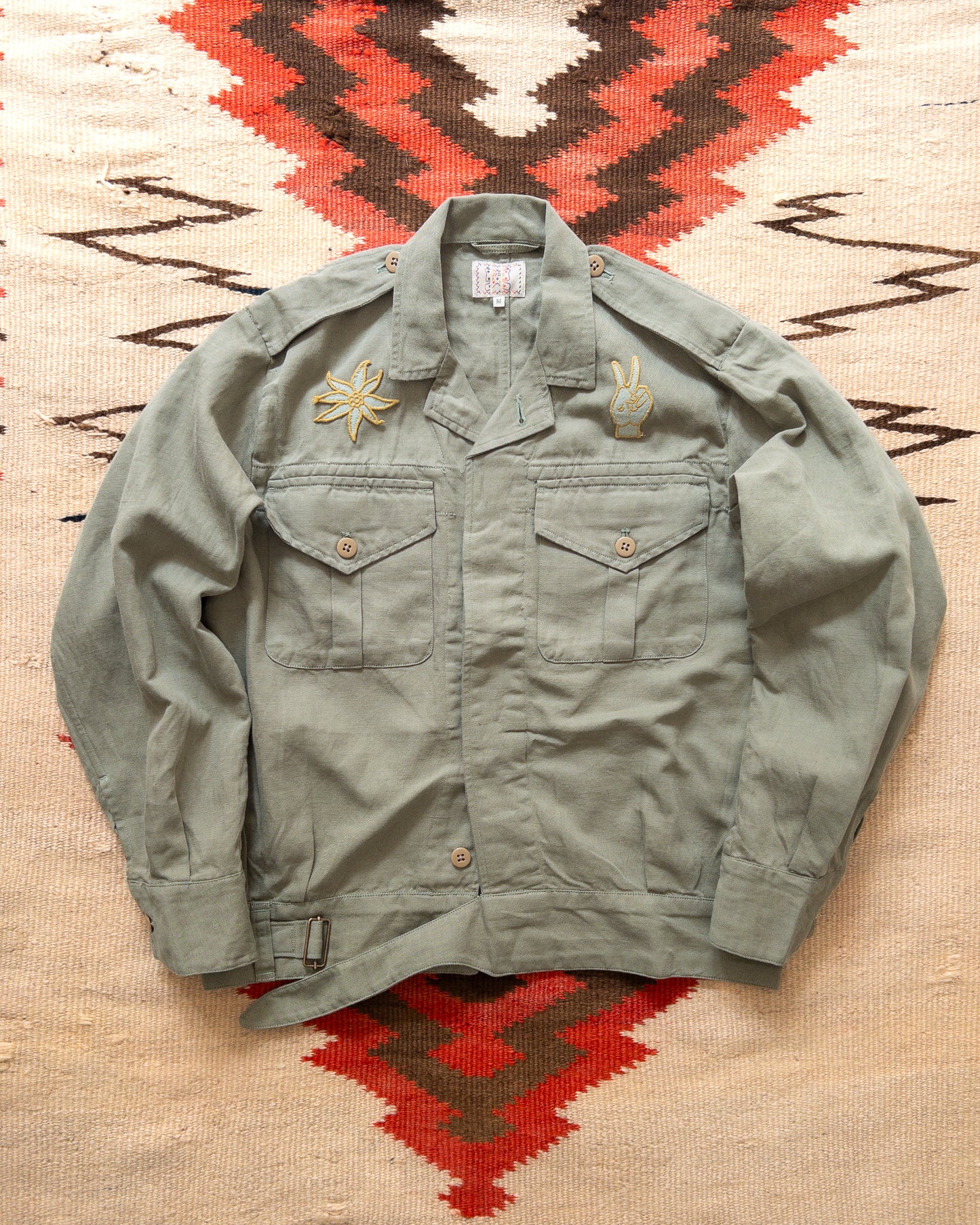 Cotton/Linen Twill Daytripper Jacket - Faded Olive