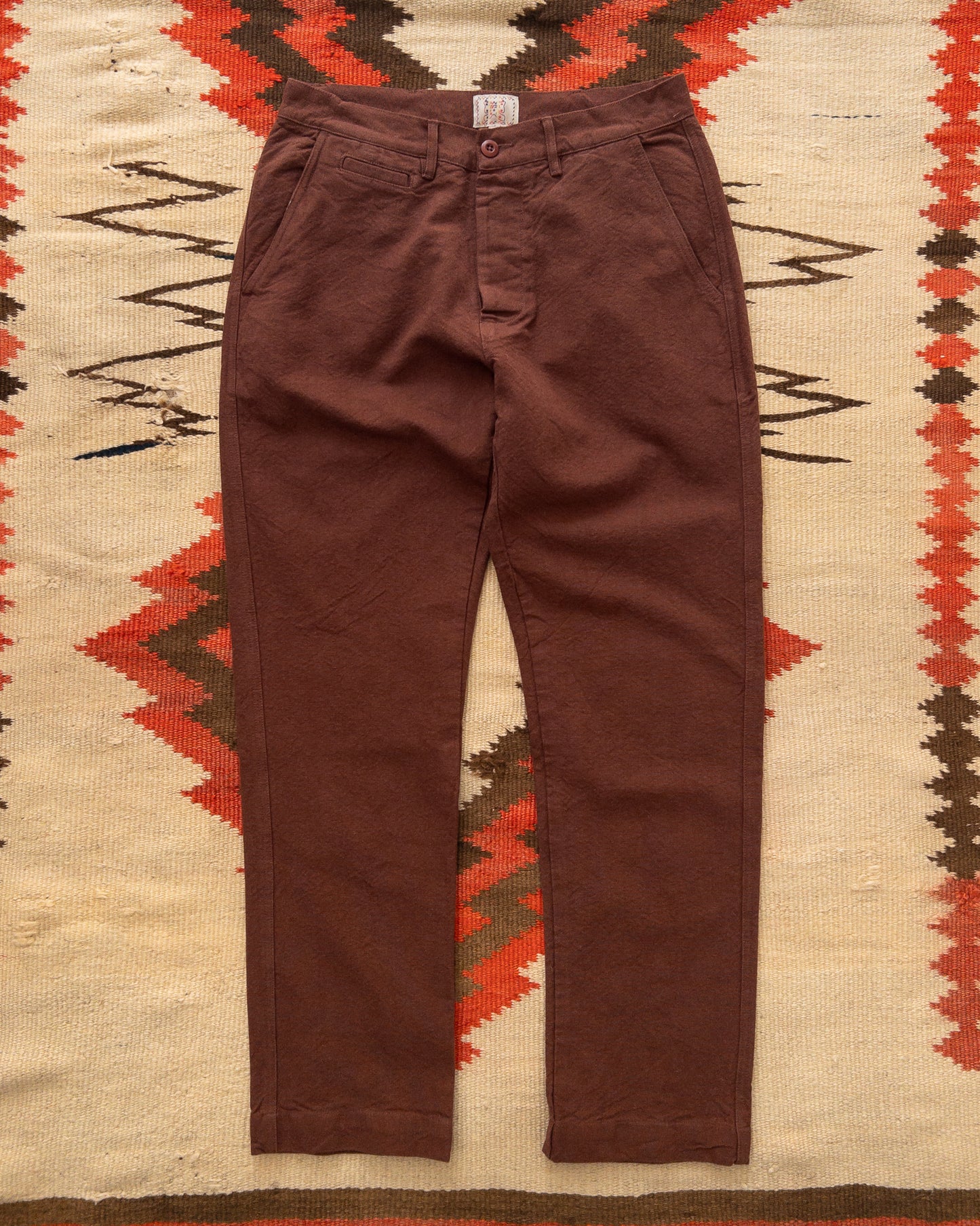 Rustic Plainweave Chino - Chocolate Brown