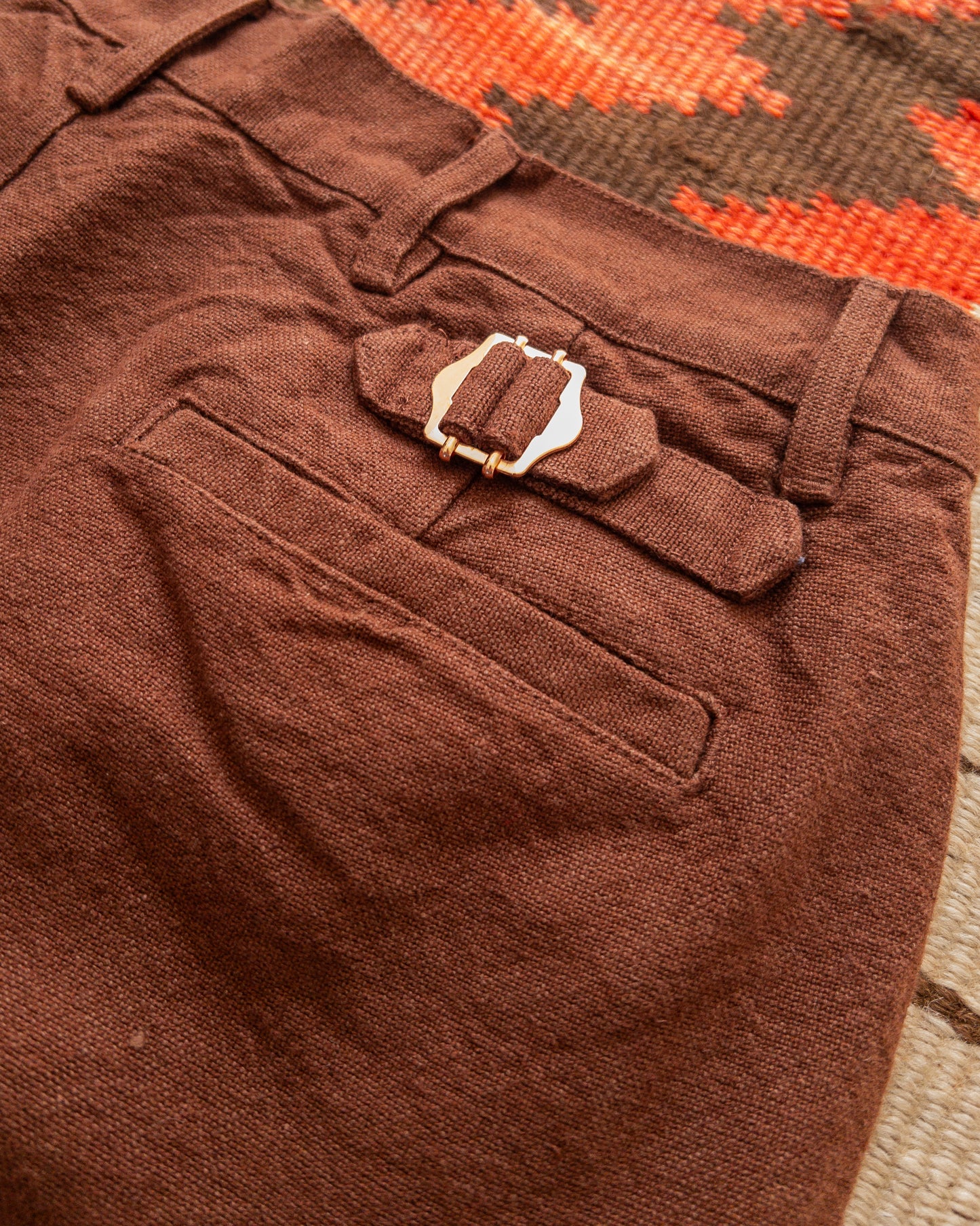 Rustic Plainweave Chino - Chocolate Brown