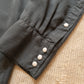 Tencel Gabardine Pearlsnap Shirt - Faded Black