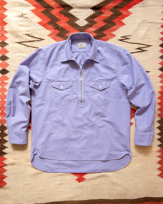 Aertex Half-Zip Shirt - Hazy Purple