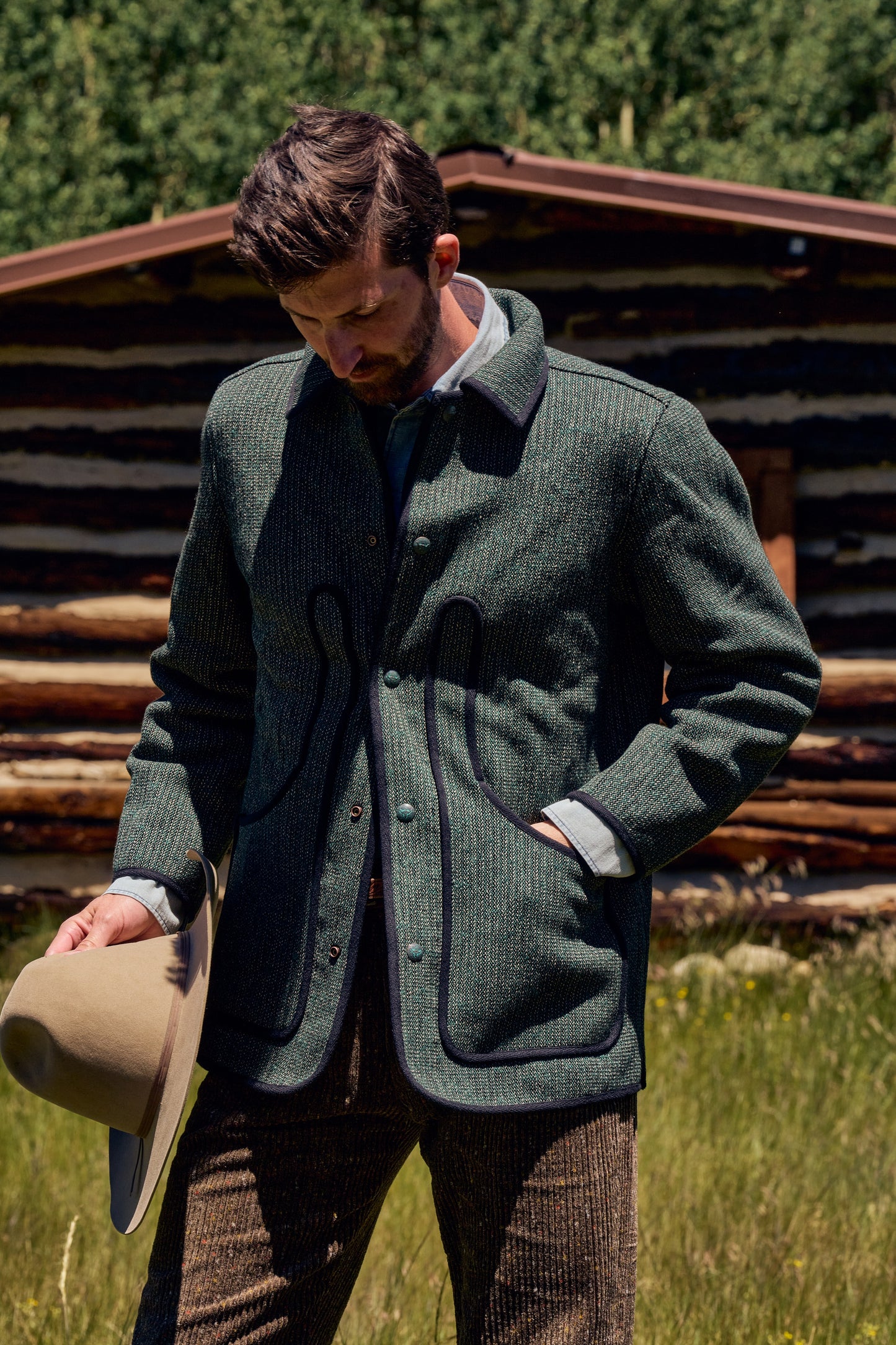 Beachcloth Hunting Jacket - Evergreen