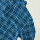 Indigo Cotton/Linen Button Down Shirt - Homespun Plaid