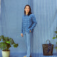 Indigo Hunting Shirt Jacket - Homespun Plaid