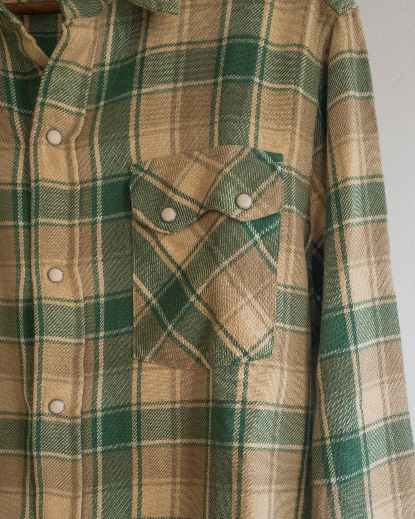 Washed Flannel Pearlsnap Shirt - San Luis Valley Hearth Plaid