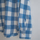 Washed Flannel Workshirt - Ox Blue/Cream Buffalo Plaid