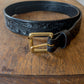 Western Tooled Leather Belt