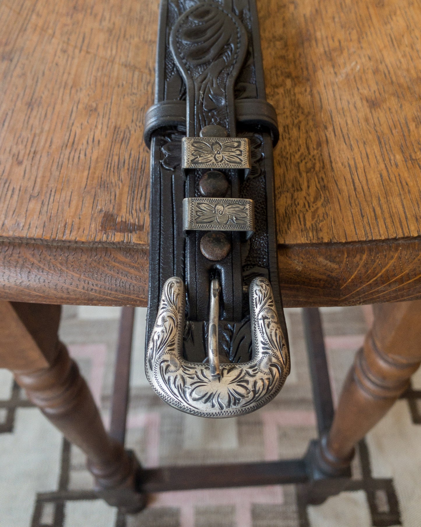 Western Tooled Ranger Belt