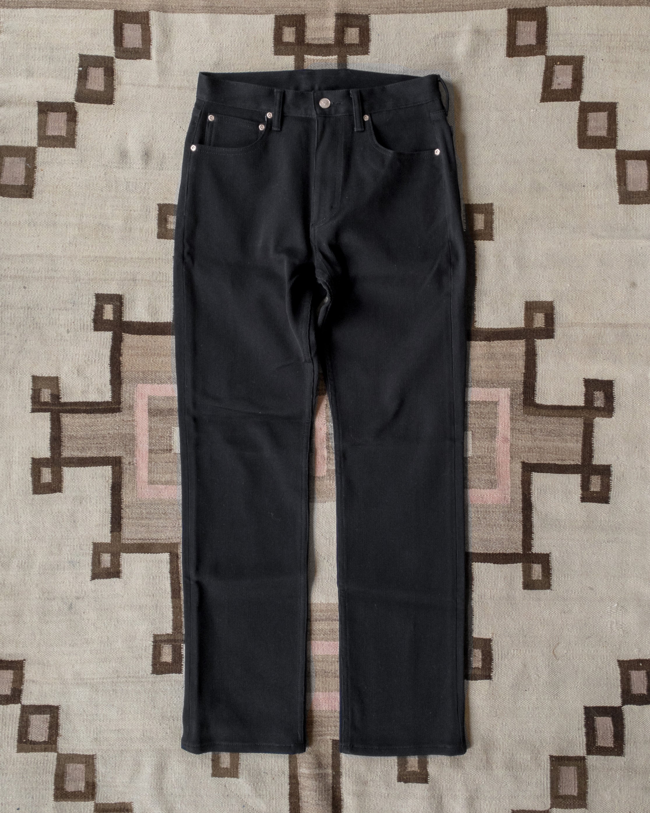 Black Bedford Cord Five Pocket Pants – Wythe New York