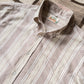 Washed Madras Button Down Collar Shirt - Earthtone Stripe