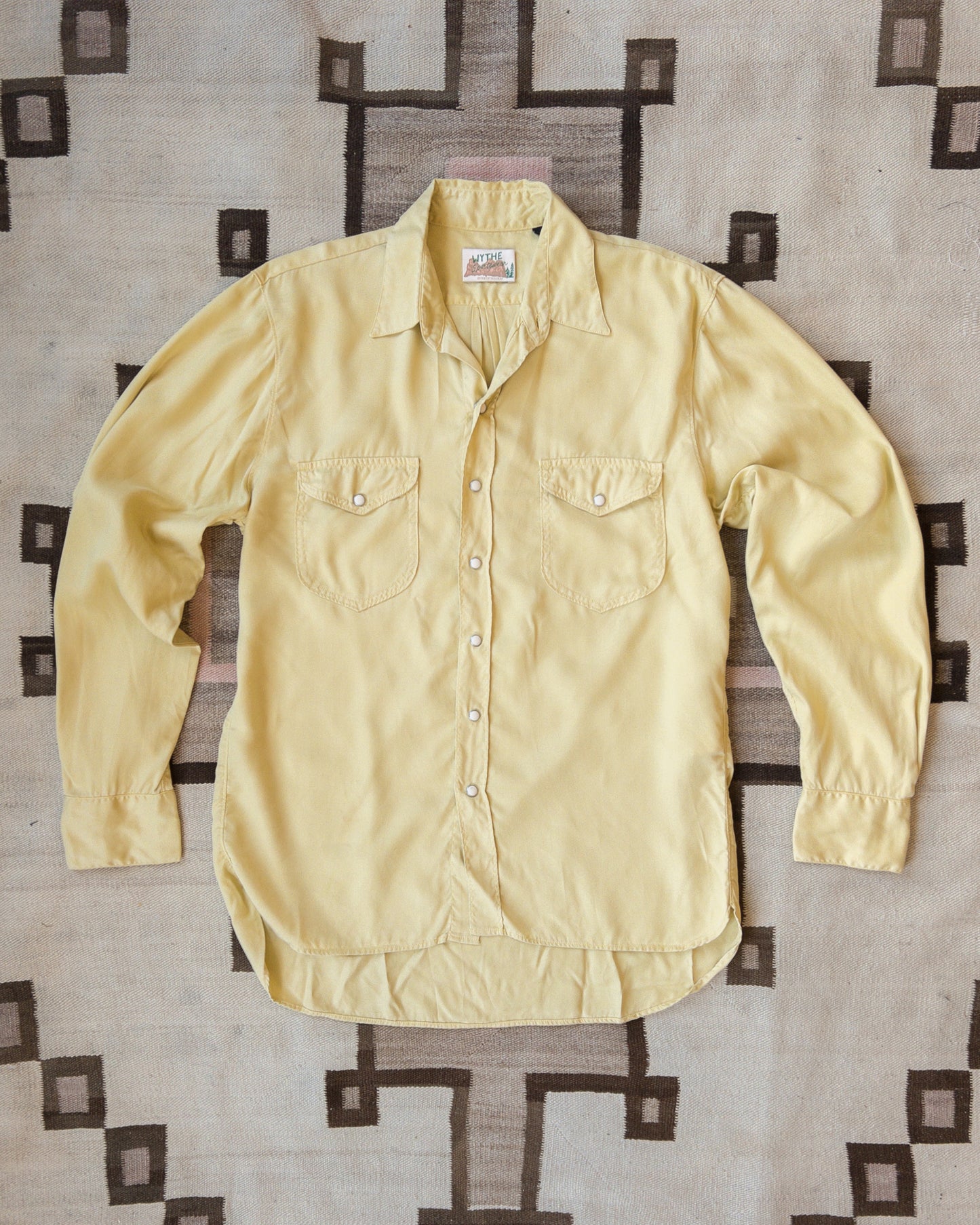 Tencel Gabardine Pearlsnap Shirt - Sunshine