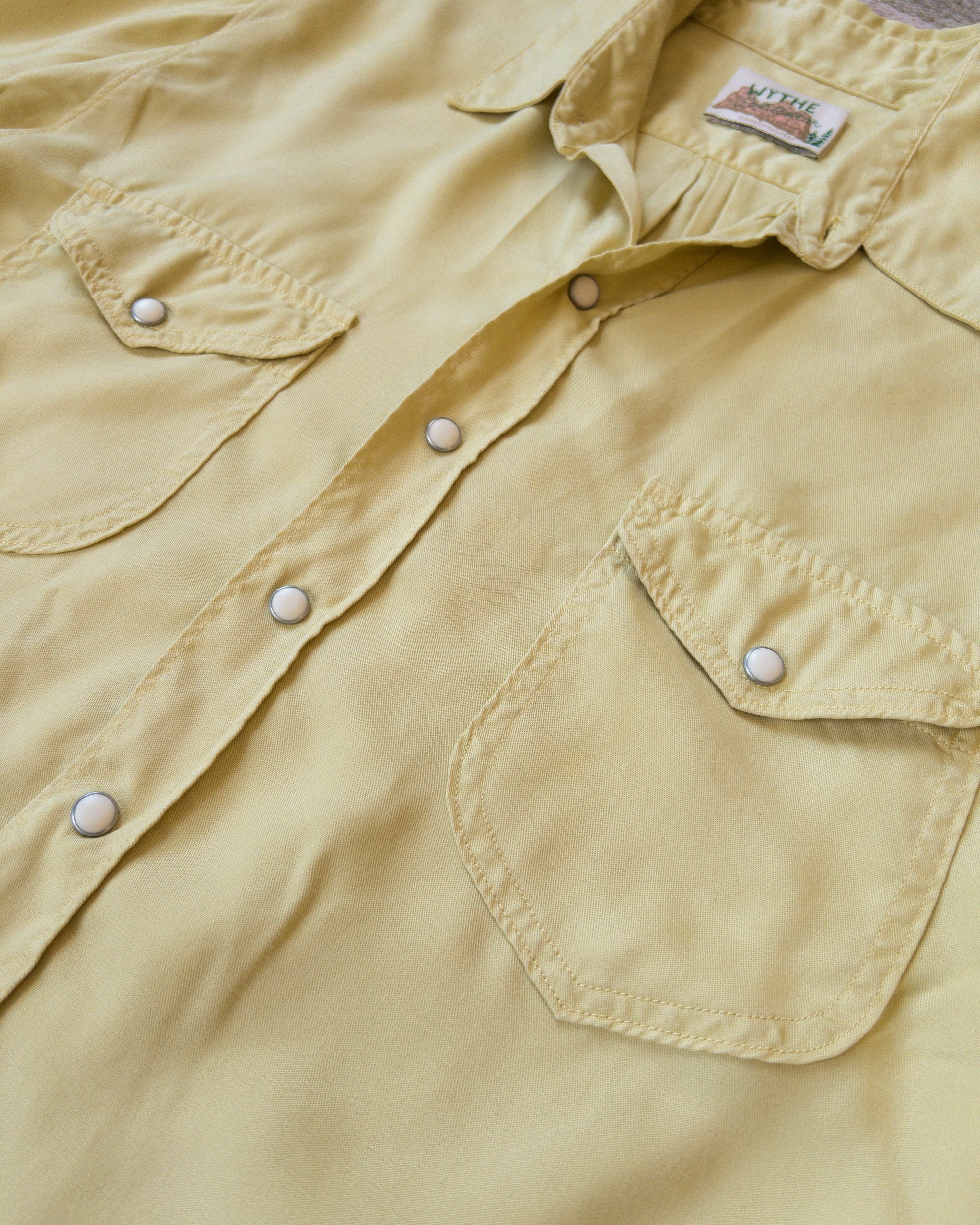 Tan pearl snap on sale shirt