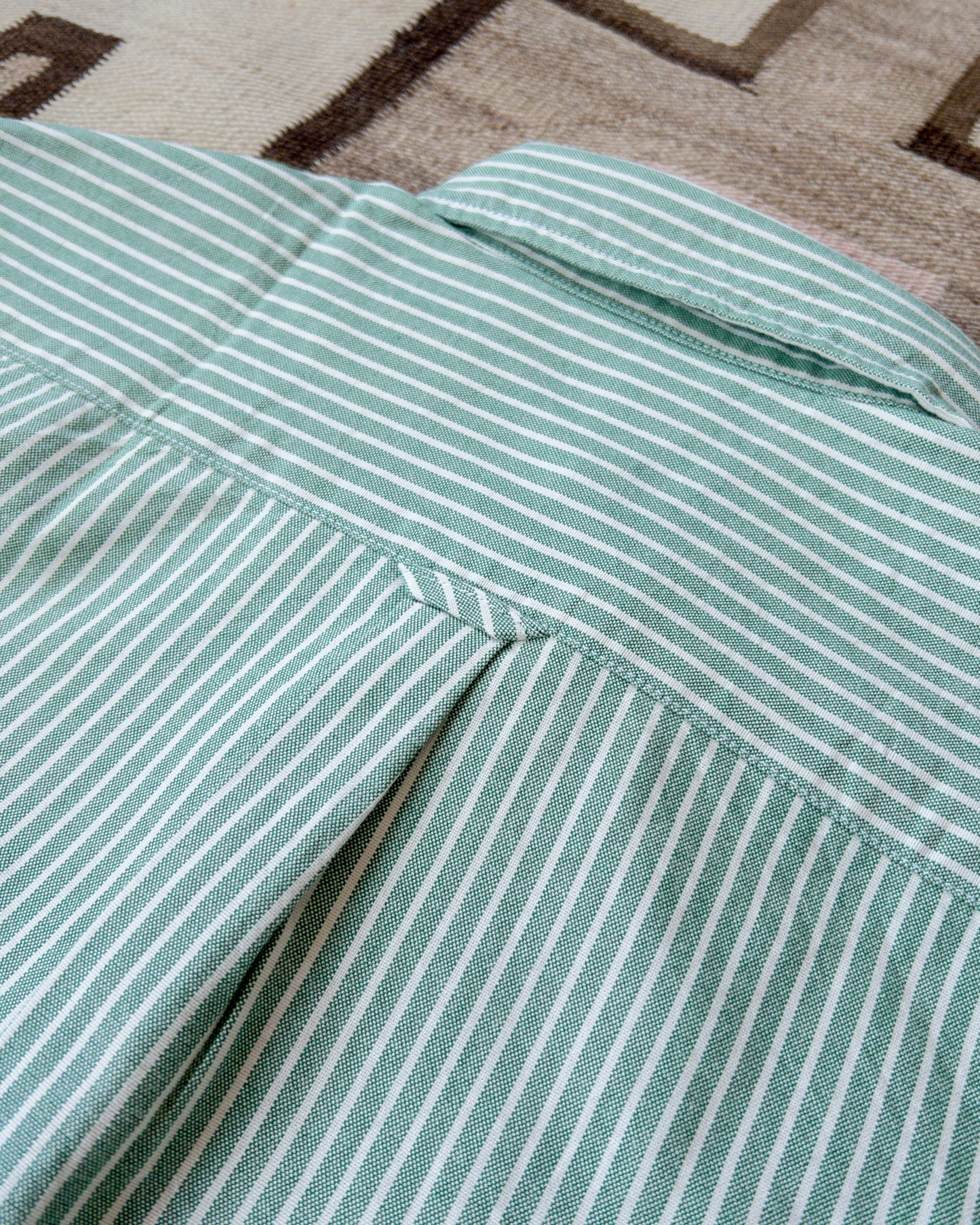 *NEW* Oxford Cloth Button Down - Evergreen Stripe