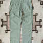 Flat Front Cotton Linen Twill Chino - Faded Olive
