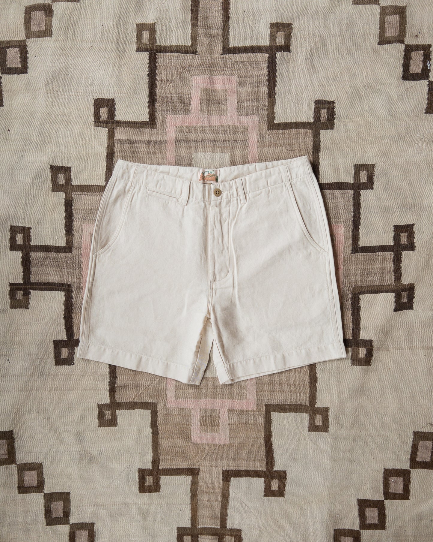 Cotton/Linen Twill Shorts - Unbleached