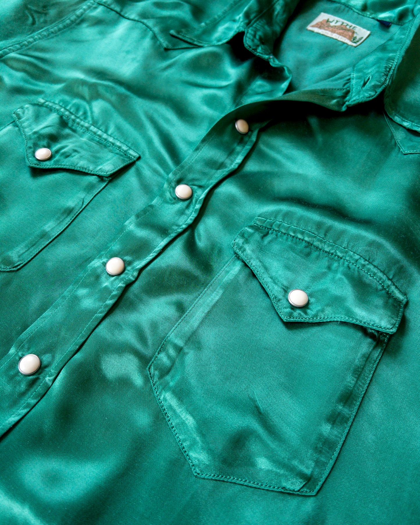 Satin Rodeo Shirt - Evergreen