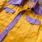 Colorblocked Satin Rodeo Shirt - Sunset Sherbet