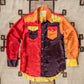 Colorblocked Satin Rodeo Shirt - Firestorm