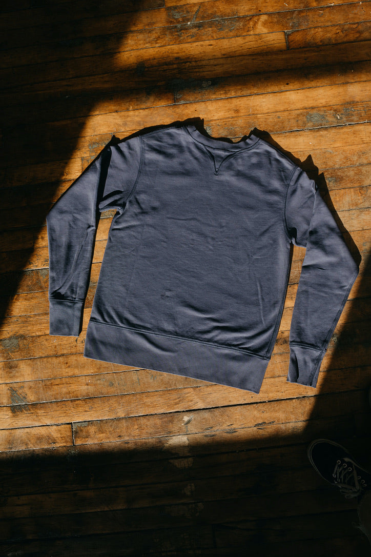 Faded Navy Cotton Sweatshirt – Wythe New York