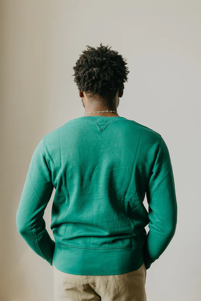 Green crew neck online sweatshirt vintage