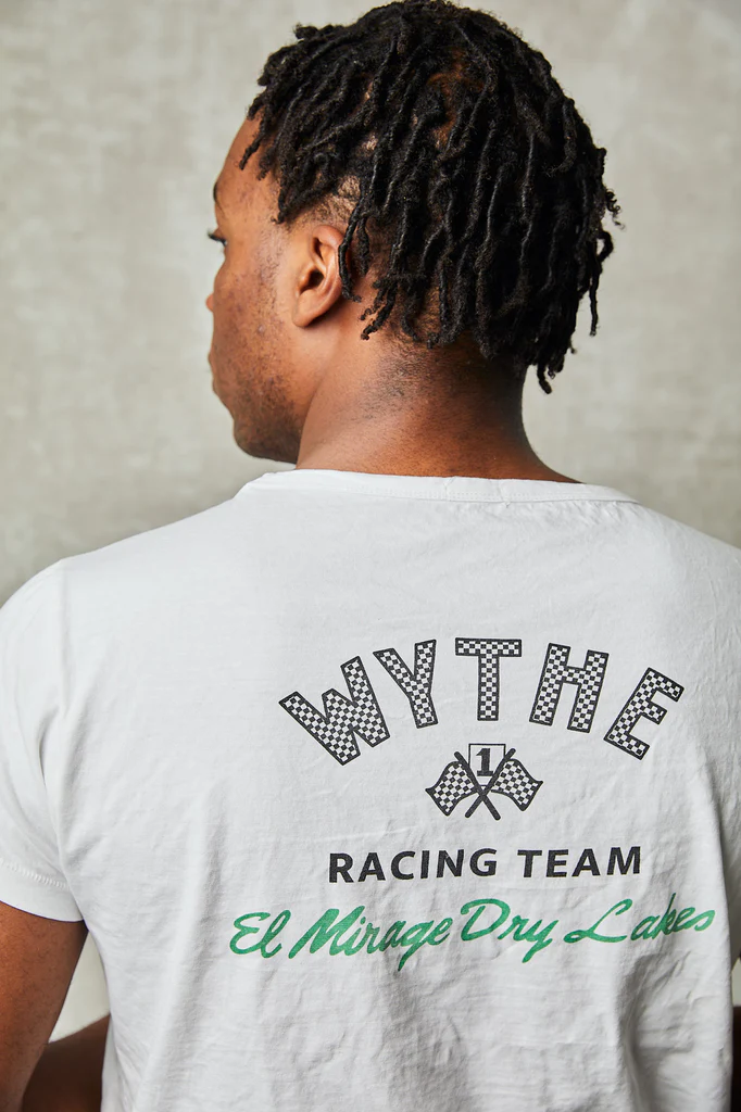 Wythe Racing Team Printed Tubular Pocket Tee